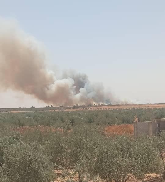 النيران تتجدد في منطقة الريف الغربي المحتلة  لليوم الثالث على التوالي
