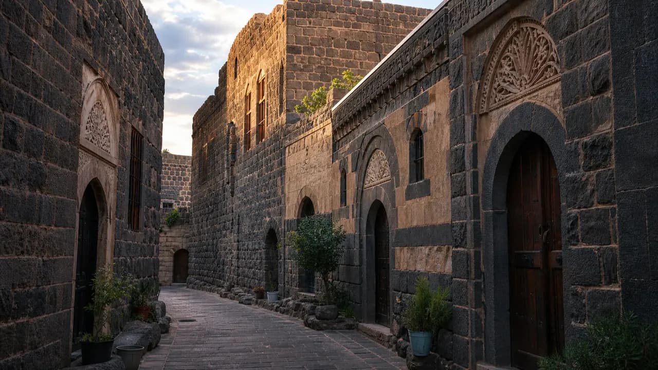 حكاية الحجر الأسود: العمارة البازلتية في بيوت السويداء